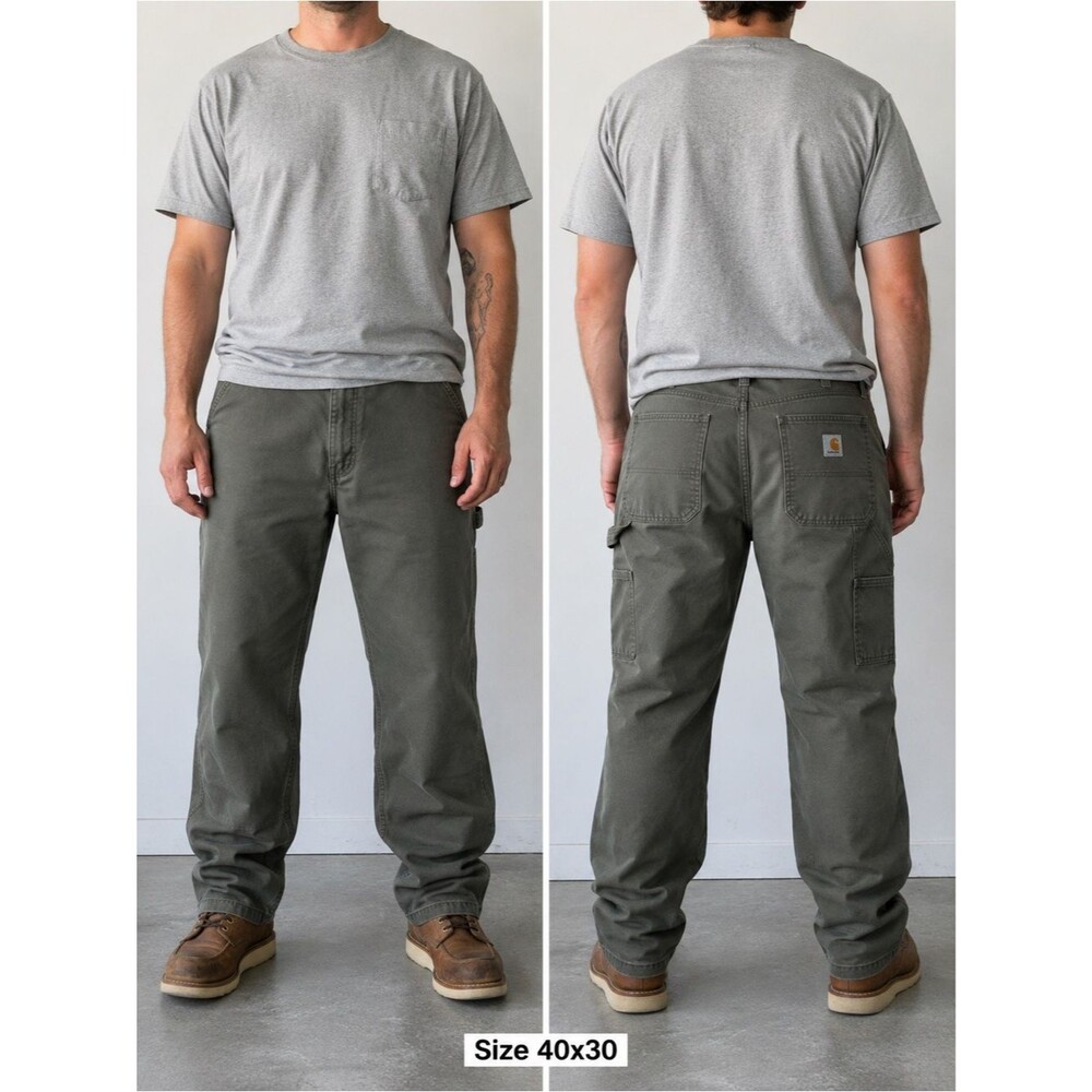 Carhartt Rugged Flex Relaxed Fit Utility Work Pants 40x29 Olive